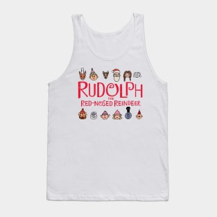 Rudolph and The Red Nosed Reindeer Chibi Tank Top